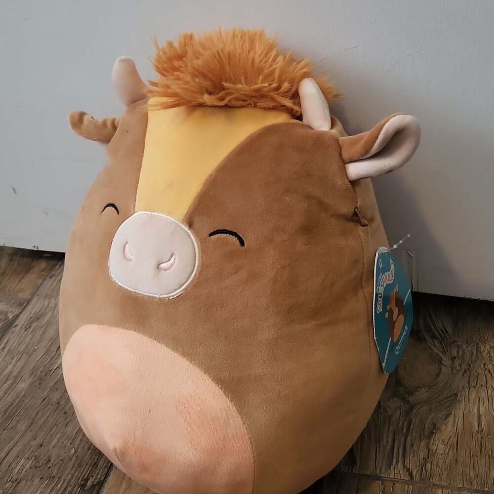 Squishmallows 10" Quinick the Brown and Orange Highland Cow Plush